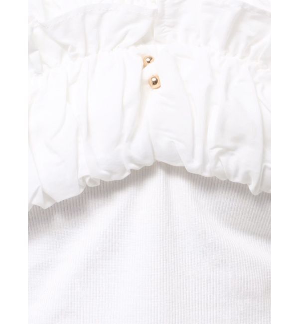 RESEXXY「ボリュームフリルドッキングカットトップス」|Tシャツ・カットソー|