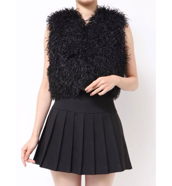 RESEXXY「フラッフィーボリュームショートベスト」|その他|