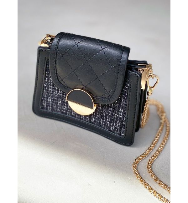 RESEXXY「フラップコンパクトバッグ」|ハンドバッグ|ブラック