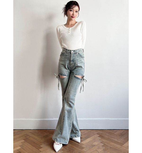 RESEXXY「ヘンリーネックニットトップス」|ニット・セーター|