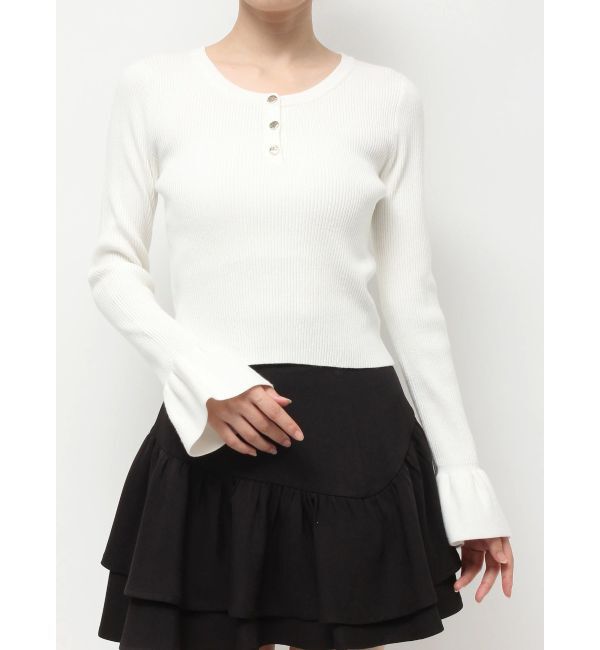 RESEXXY「ヘンリーネックニットトップス」|ニット・セーター|