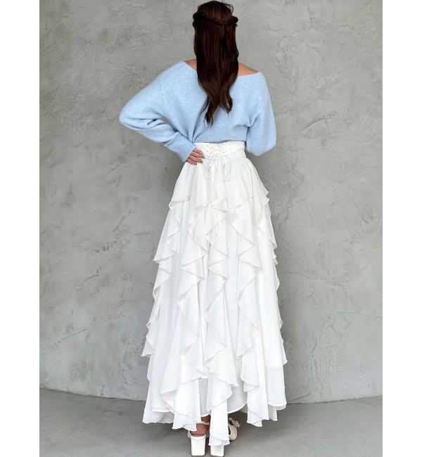 RESEXXY「ラッフルシアーロングスカート」|スカート|