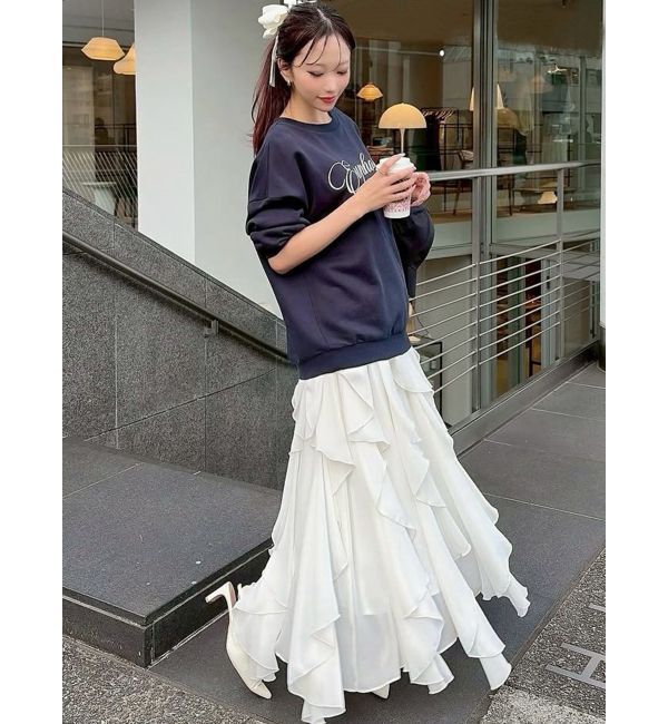 RESEXXY「ラッフルシアーロングスカート」|スカート|