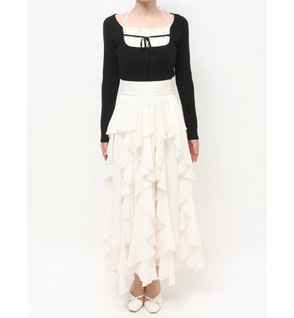 RESEXXY「ラッフルシアーロングスカート」|スカート|