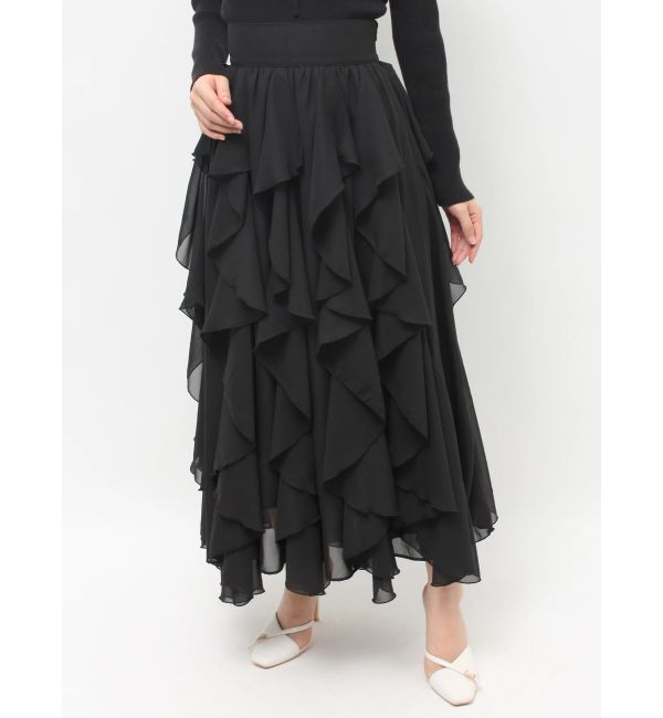 RESEXXY「ラッフルシアーロングスカート」|スカート|
