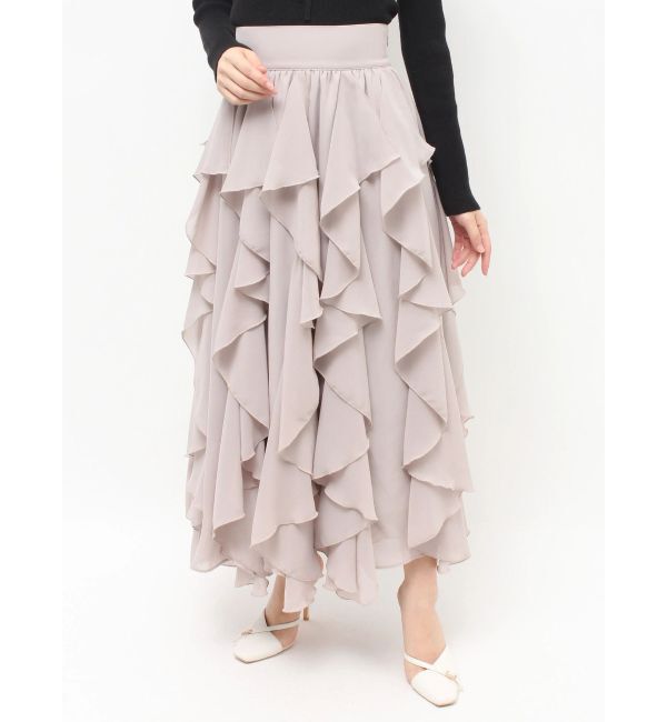 RESEXXY「ラッフルシアーロングスカート」|スカート|
