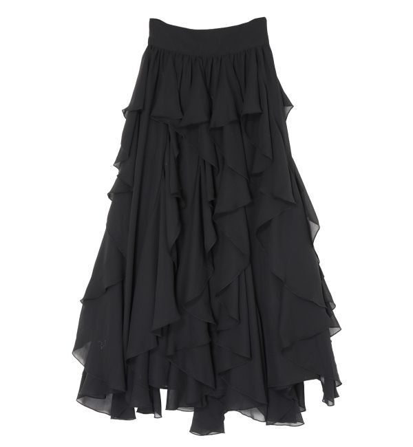 RESEXXY「ラッフルシアーロングスカート」|スカート|