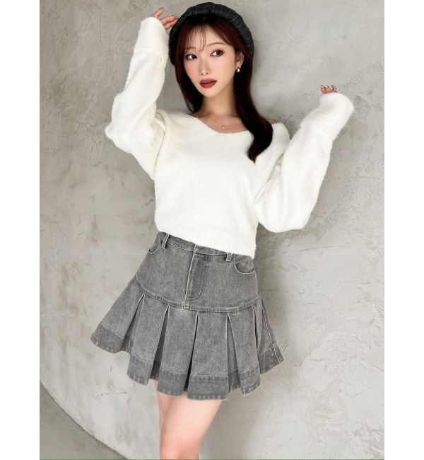 RESEXXY「ボリュームフリルデニムスカート」|スカート|