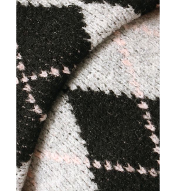 RESEXXY「アーガイルタートルニットトップス」|ニット・セーター|