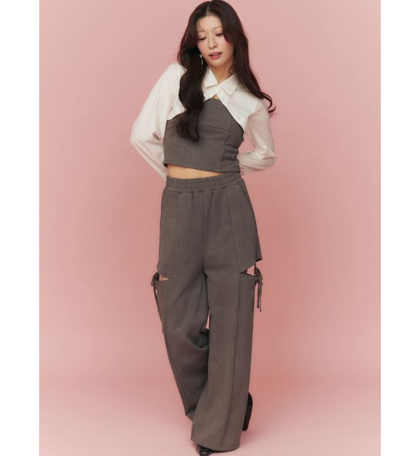 RESEXXY「サイドリボンスウェットパンツ【セットアップ着用可能】」|その他|