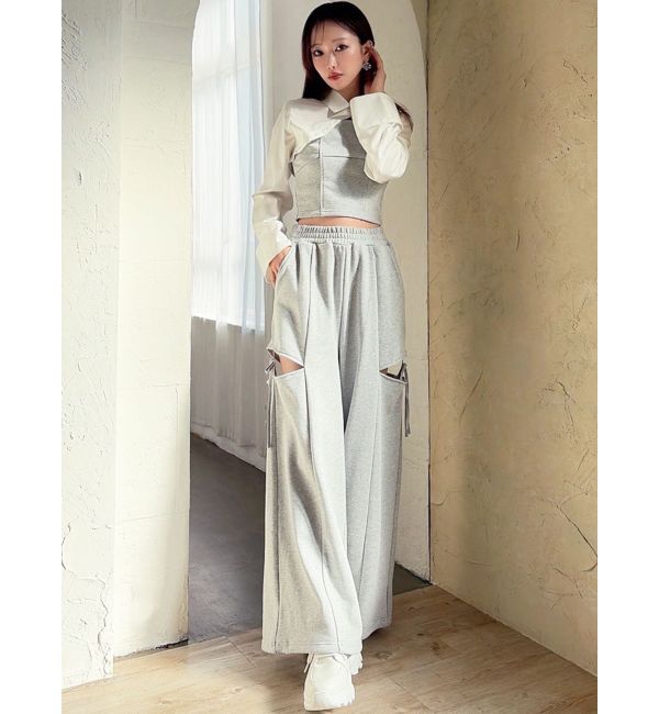 RESEXXY「サイドリボンスウェットパンツ【セットアップ着用可能】」|その他|