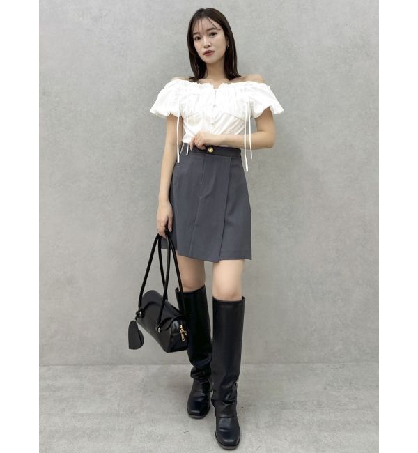 dazzlin「【セットアップ対応】レイヤーハイウエストミニスカート」|スカート|