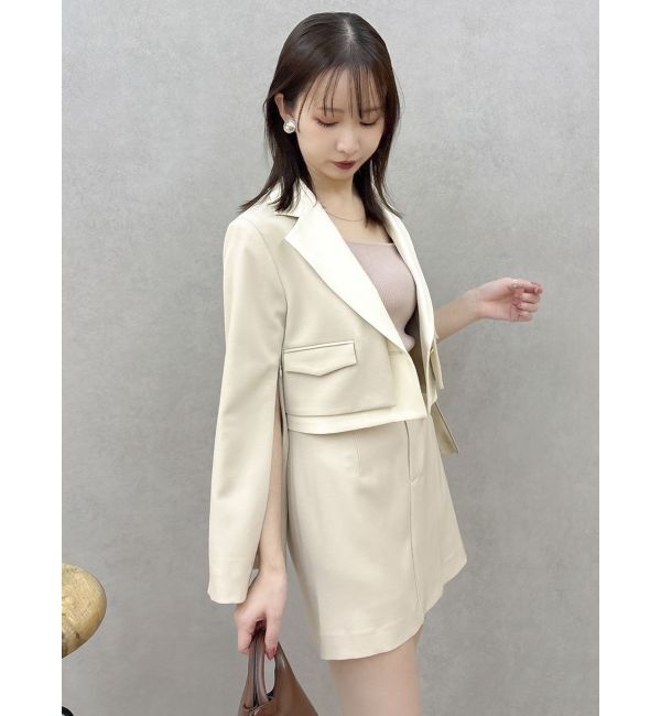 dazzlin「【セットアップ対応】レイヤーハイウエストミニスカート」|スカート|