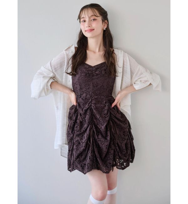 dazzlin「シアーツイードオーバーシャツ」|シャツ・ブラウス|