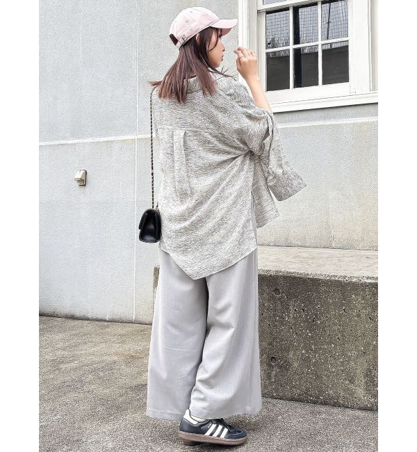 dazzlin「シアーツイードオーバーシャツ」|シャツ・ブラウス|