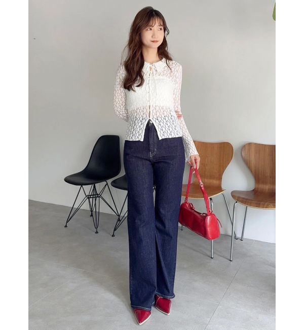 dazzlin「シュリンクレースコンパクトシャツ」|シャツ・ブラウス|