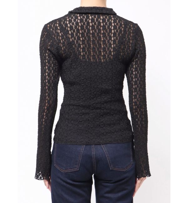 dazzlin「シュリンクレースコンパクトシャツ」|シャツ・ブラウス|