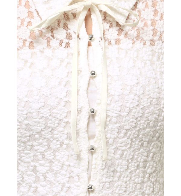 dazzlin「シュリンクレースコンパクトシャツ」|シャツ・ブラウス|