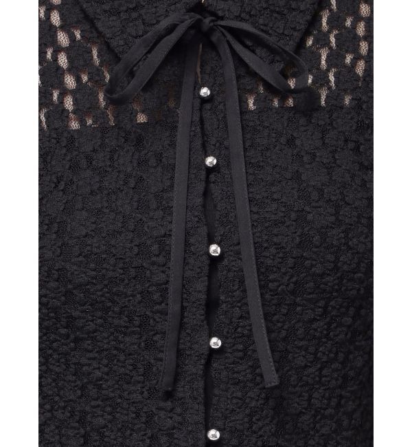 dazzlin「シュリンクレースコンパクトシャツ」|シャツ・ブラウス|