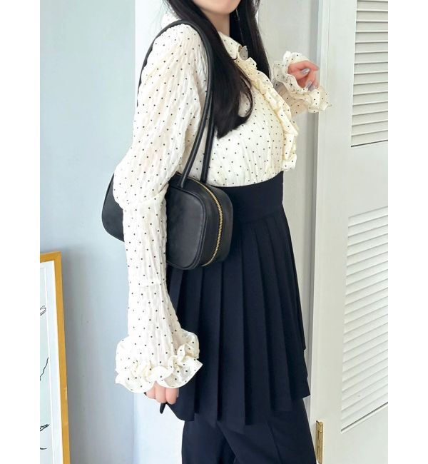 dazzlin「シュリンクフラワーショートシャツ」|シャツ・ブラウス|