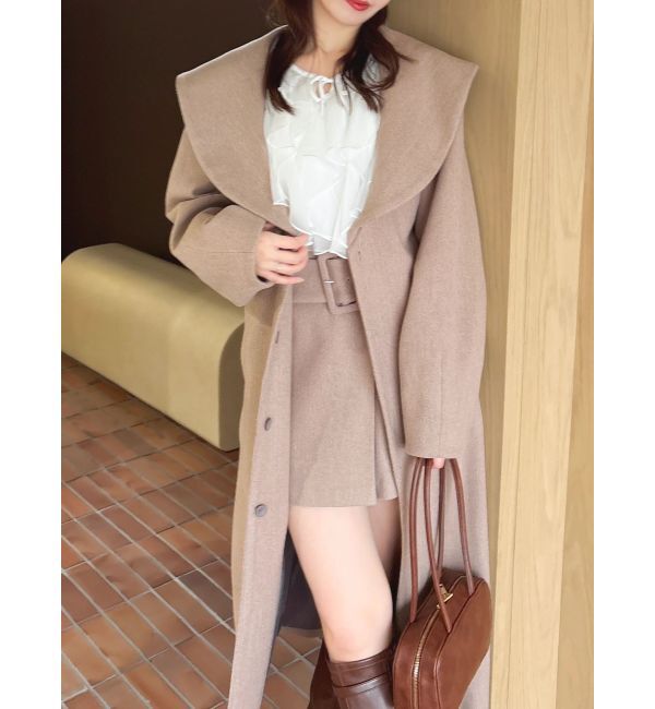 dazzlin「【久間田琳加コラボ】ビッグカラーコクーンコート」|その他|