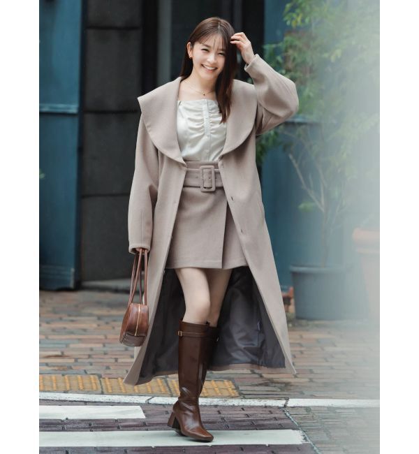 dazzlin「【久間田琳加コラボ】ビッグカラーコクーンコート」|その他|