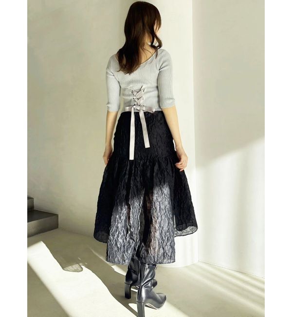 dazzlin「ドットジャカードイレヘムスカート」|スカート|