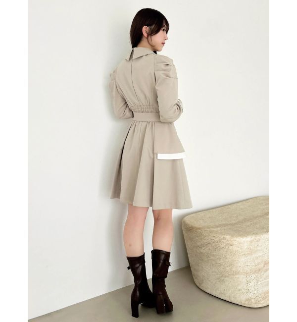 dazzlin「ビッグカラートレンチミニワンピース」|ワンピース|