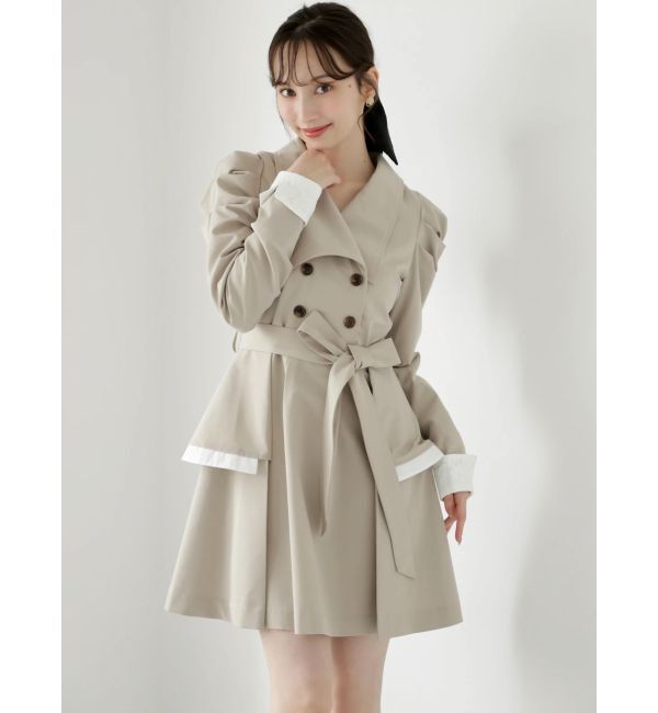 dazzlin「ビッグカラートレンチミニワンピース」|ワンピース|