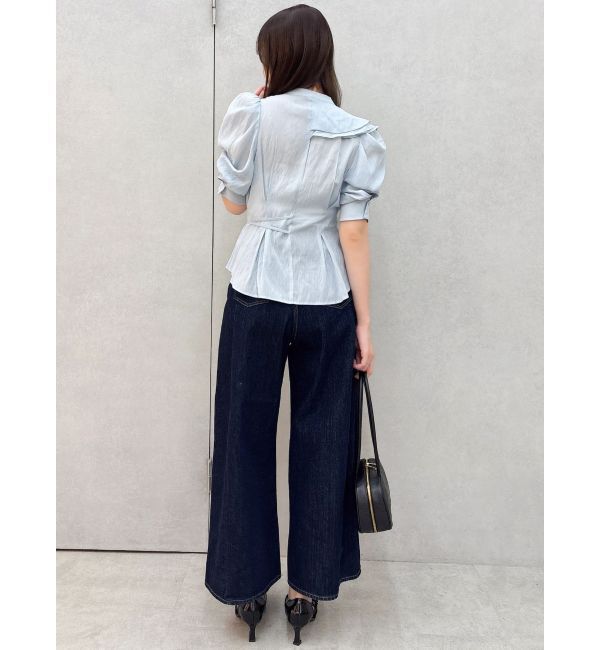 dazzlin「アシメフリルシアーブラウス」|シャツ・ブラウス|