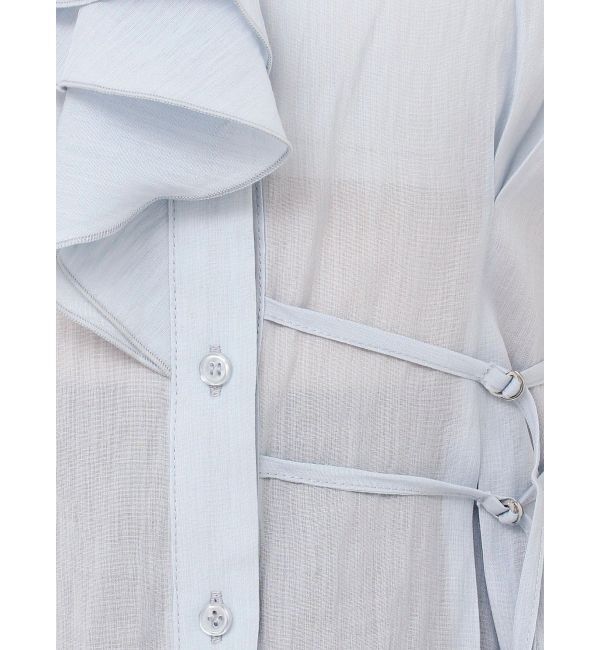 dazzlin「アシメフリルシアーブラウス」|シャツ・ブラウス|