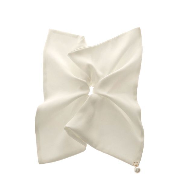 dazzlin「サテンパールスクエアシュシュ」|ヘアゴム・シュシュ|