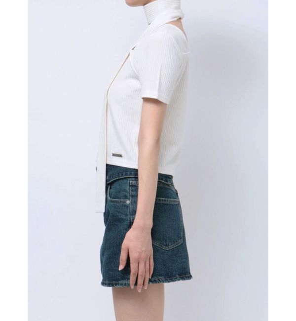 EMODA「スリムタイボタントップ」|Tシャツ・カットソー|