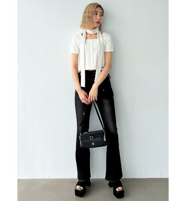 EMODA「スリムタイボタントップ」|Tシャツ・カットソー|