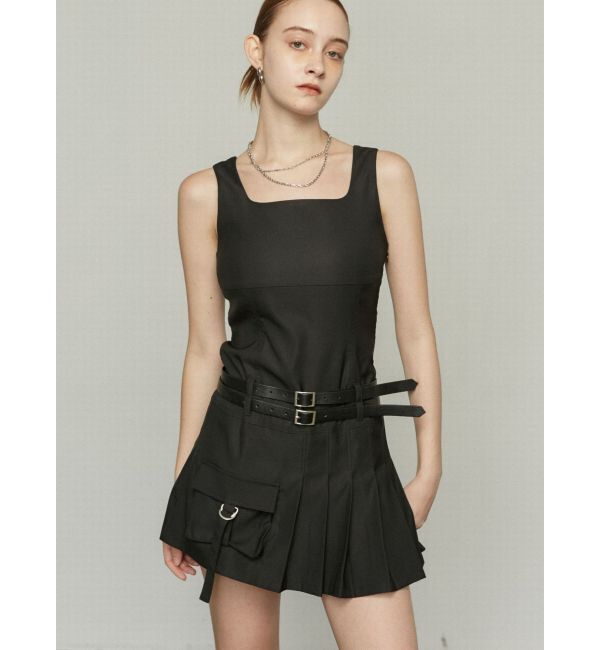 EMODA「ダブルベルトミニワンピース」|ワンピース|