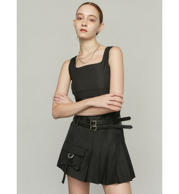 EMODA「ダブルベルトミニワンピース」|ワンピース|