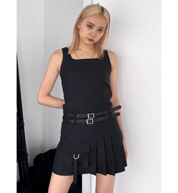 EMODA「ダブルベルトミニワンピース」|ワンピース|