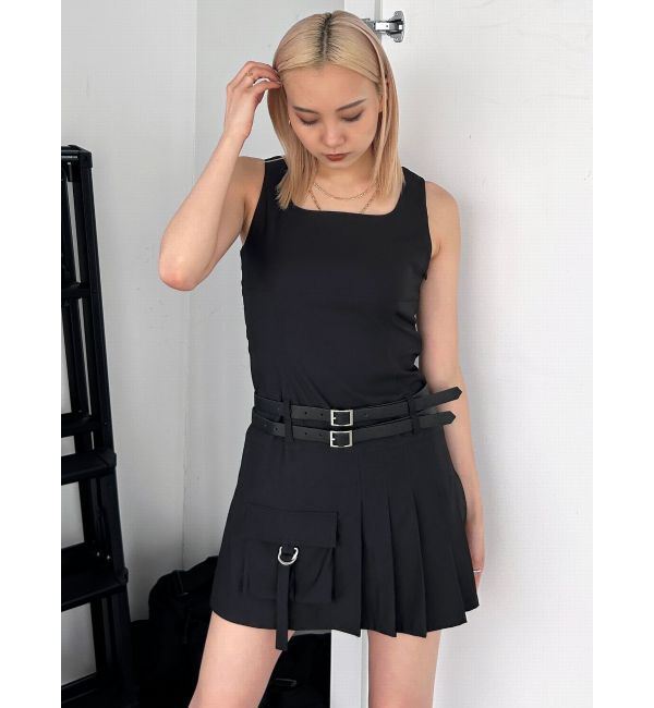 EMODA「ダブルベルトミニワンピース」|ワンピース|