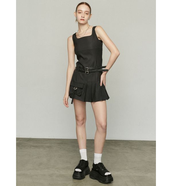 EMODA「ダブルベルトミニワンピース」|ワンピース|