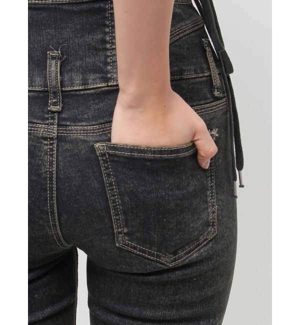 EMODA「サイドオープンハイウエストフレアパギンス」|デニム|