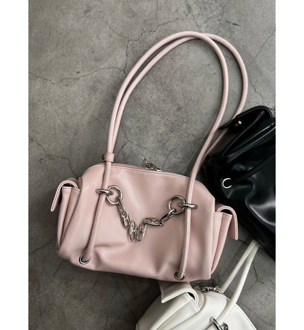 EMODA「ロングハンドルチェーンバッグ」|ハンドバッグ|ピンク