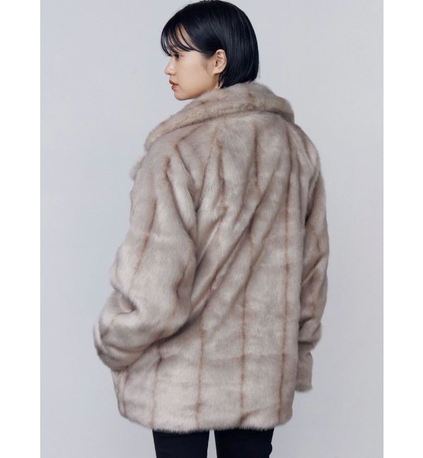 EMODA「ミディフェイクファーコート」|ダウン|
