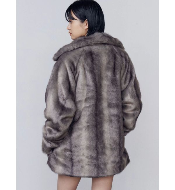 EMODA「ミディフェイクファーコート」|ダウン|