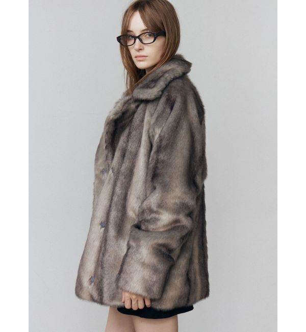 EMODA「ミディフェイクファーコート」|ダウン|