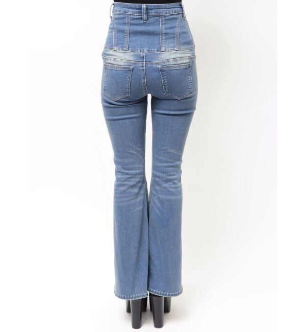 EMODA「スーパーハイウエストフレアパギンス」|デニム|