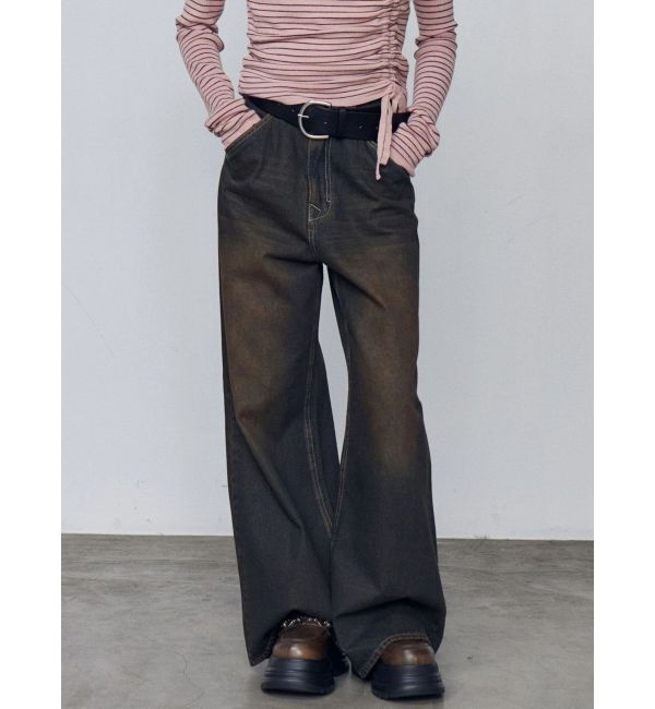 EMODA「ワイドルーズジーンズ」|デニム|インディゴ