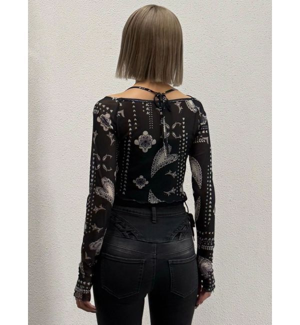 EMODA「ストラップシアートップス」|Tシャツ・カットソー|