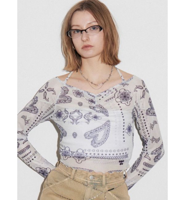 EMODA「ストラップシアートップス」|Tシャツ・カットソー|