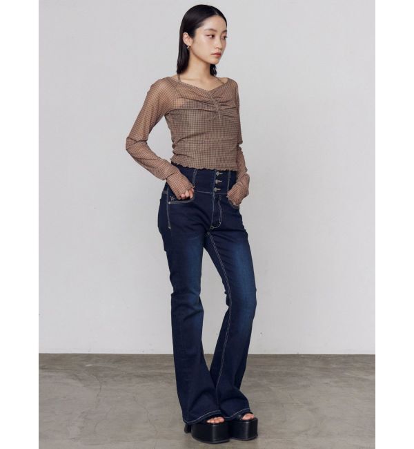 EMODA「ストラップシアートップス」|Tシャツ・カットソー|