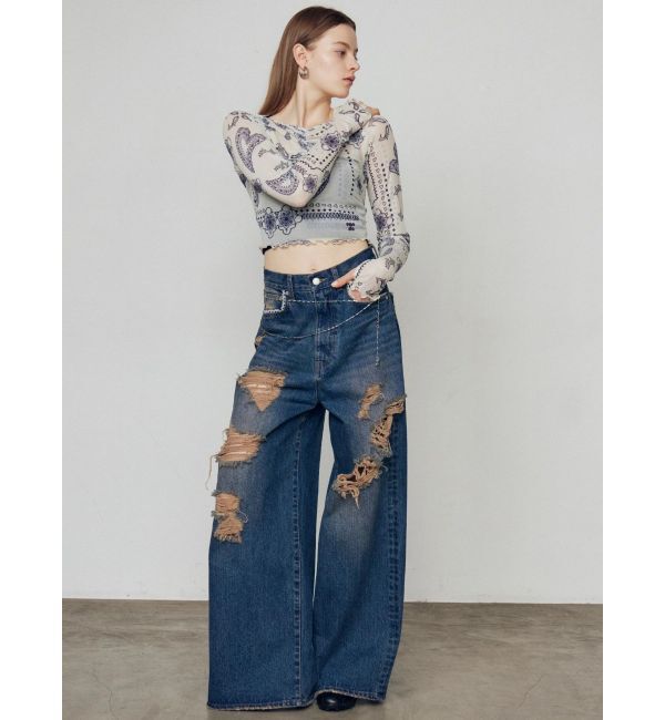 EMODA「ストラップシアートップス」|Tシャツ・カットソー|